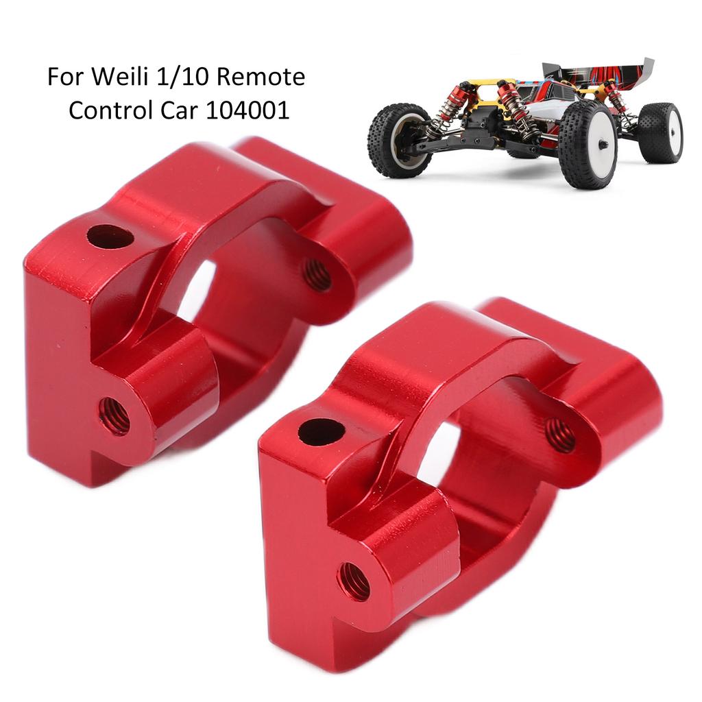 2PCS RC Wheel St Aluminum Alloy RC CShaped St Part for 1/10 Remote Control Car(Red )