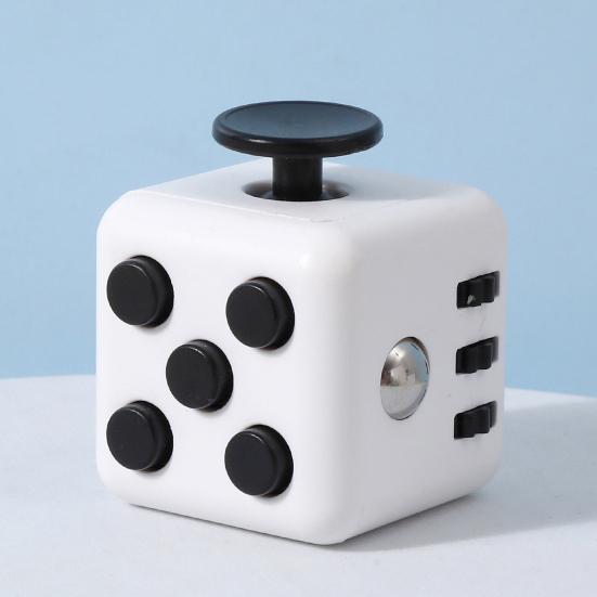 Stress Relief Mini Cube Toy Portable Six-Sided Anxiety Relieving Cube Home Office Worker Silent Calming Cube Sensory
