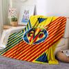 Coperta in Flanella con Logo Villarreal, Alta Qualità, Confortevole per Tutte le Stagioni, Decorazione per la Casa, Calore e Comfort