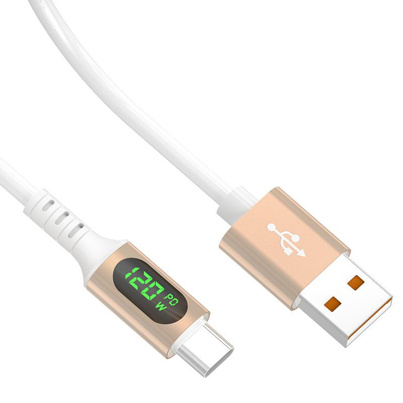 

Новый кабель для быстрой зарядки мобильных телефонов с портом Type-C, подходящий для Apple, Xiaomi Oppo, кабель для зарядки мобильных телефонов 120W