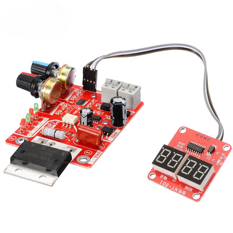 Sveiseautomat kontrollkort, juster tid strøm digitalt display sveiseautomat DIY kontrollkort