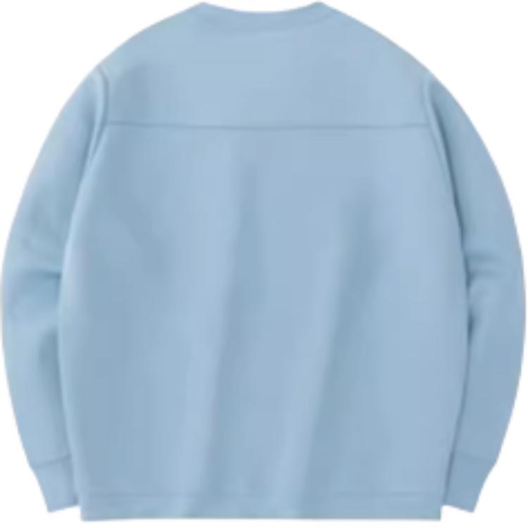 Anta Color Block Logo Round Neck Pullover Sweatshirt Unisex sweatshirt Light-Blue 952348713-3