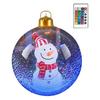 Boule de Noël Gonflable Transparente avec Lumières Décoration de Noël Extérieure en PVC Ornement Flocon de Neige Rempli de Mousse Fausse Boule de Cristal pour Décor Festif