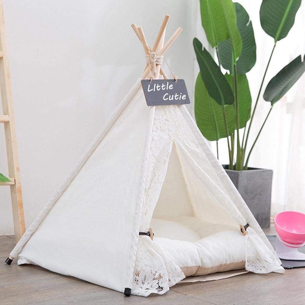 Pet Perfect for and Pet Pet Dog Cat Includes Washable Lace Tent, Spring, Summer, Autumn, Winter, House, Bed, Kennel, Kennel, Warm, Insulated, Cute,