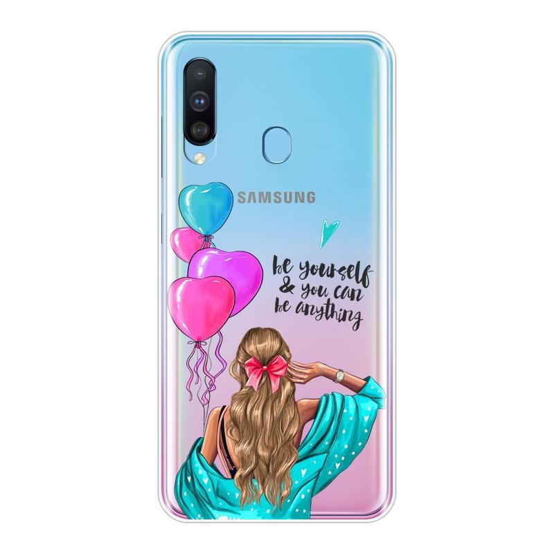 Back Cover For Samsung Galaxy M40 M30 M20 M10 Black Girl Girly Silicone Soft Phone Case For Samsung Galaxy M10 M20 M30 M40 Case