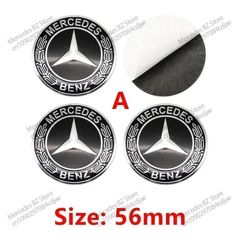 

56mm car wheel center hub sticker car Accessories decoration tools For Mercedes Benz Maybach AMG CLE CL GLA GLK C180 E300 S20