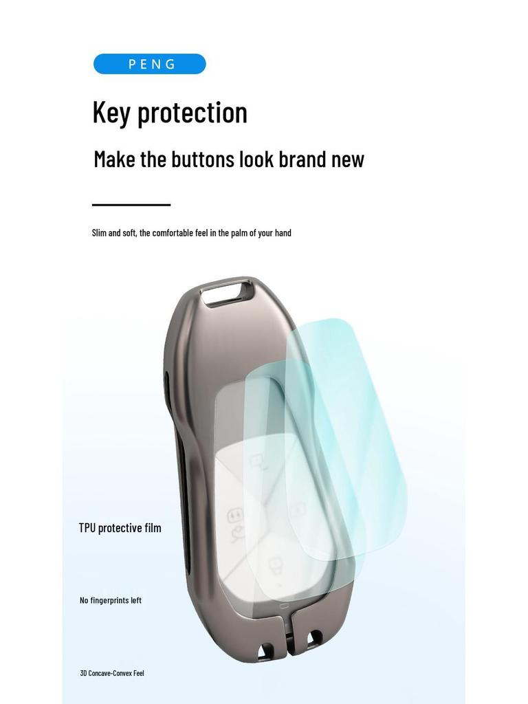 Silicone Key Cover for Xpeng G3i, P5, and P7 (2021 Models)