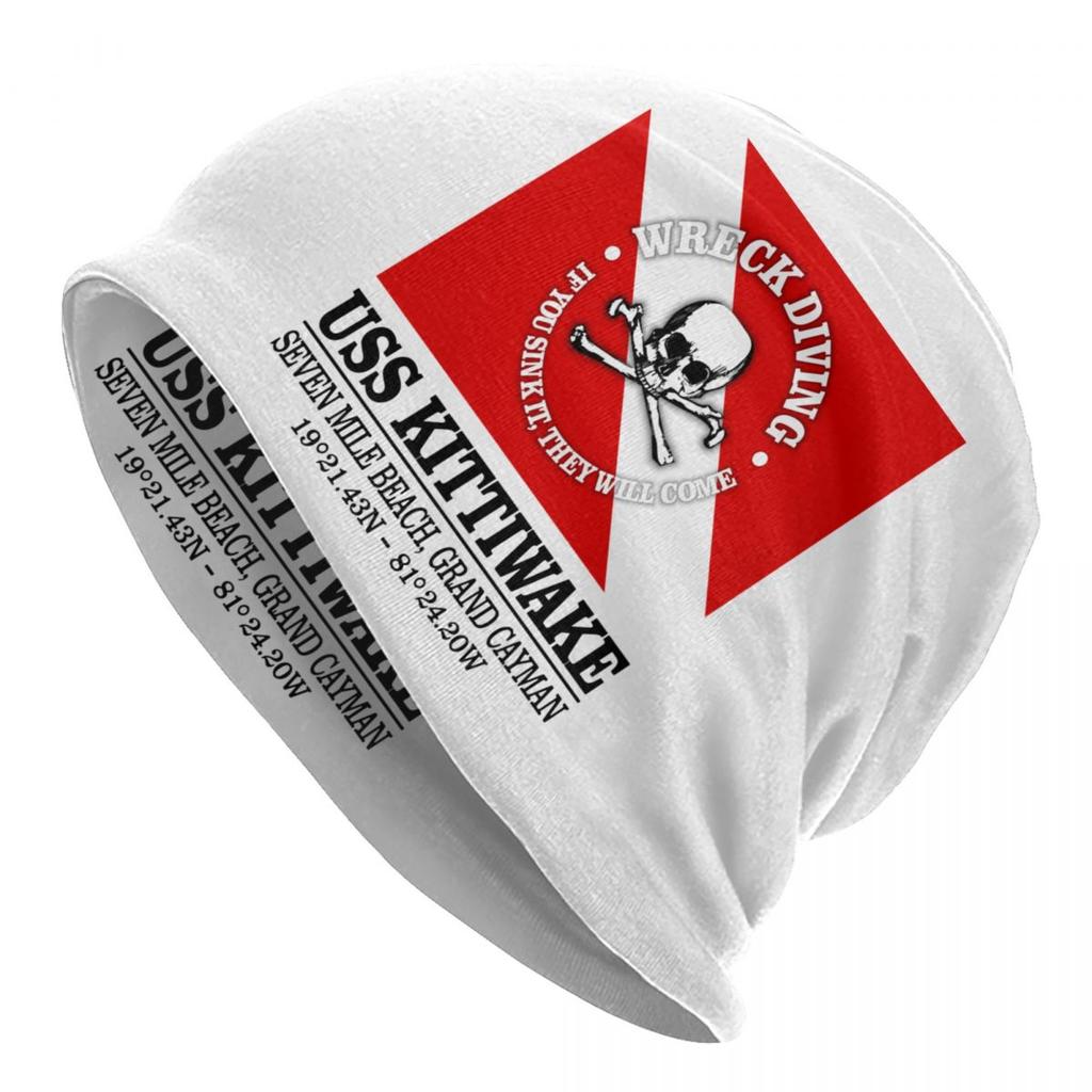 Custom Scuba Diving Skullies Beanies Caps Cool Winter Warm Unisex Women Knit Hat Adult Unisex Dive Diver Quote Bonnet Hats