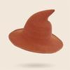 New Halloween Carnival Party Regular Wizard Hat Foldable Knitted Hat Pointed Witch Hat