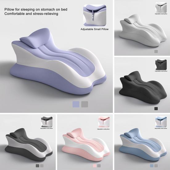 Couples Butt Cushion 3D Curved Wavy Back Cushion Multi-Position Support Memory Foam Wedge Pillow for Bed Lying And Sitting Couples Intimacy