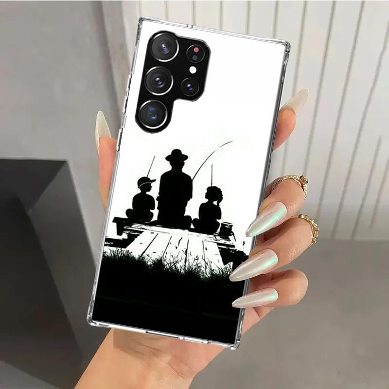 Hunting Fishing Man Phone Case for Samsung Galaxy A17 A16 A26 A36 A56 A15 A25 A35 A55 A14 A24 A34 A54 A13 A23 A33 A53 A05S A04S