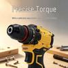 16.8V Brushless Cordless Hand Drill & Screwdriver with Dual-Speed Lithium Battery