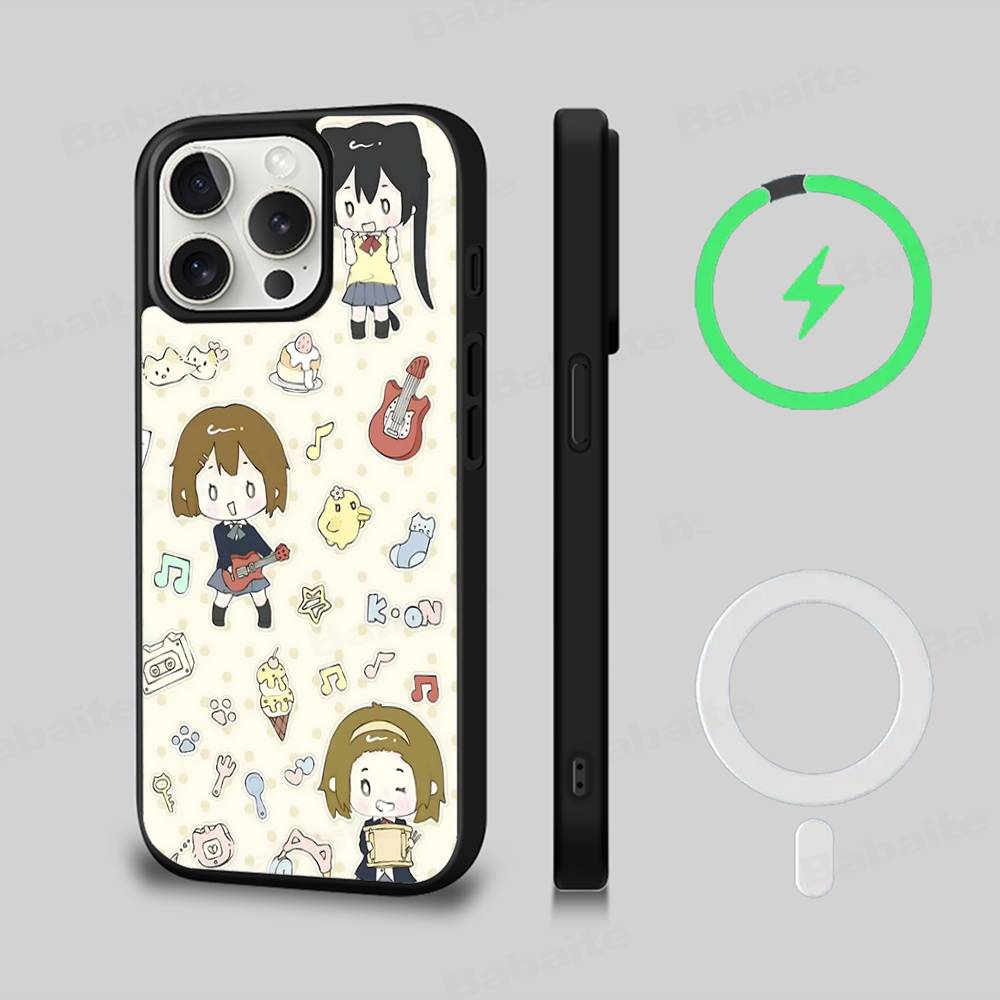 Anime K-ON Girls Cute For Magsafe Magnetic Phone Case For IPhone 17 16 Pro Max 15 Plus 14 13 12 11 Cover