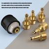 High Pressure Water Guns Quick Connection Brass Adapter Fitting Coupler Leakproof Design Compatible With Multiple Brands