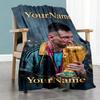 Messi 260 Customize Text Blanket Cozy Customizable Blanket Comfortable Suitable for Chair Bedding Office Picnics Four Seasons Universal