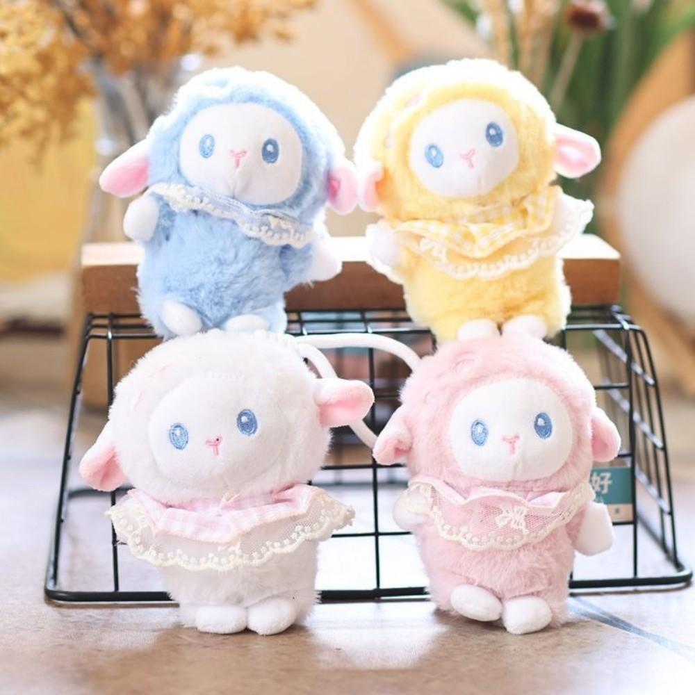 Cute Sheep Plush Keychain Soft Sheep Pendant Bag Accessories Kids Gifts
