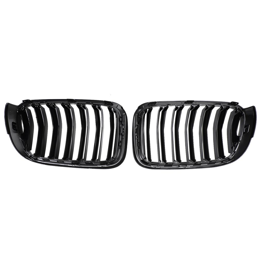 Gloss Black Front Bumper Kidney Grille Grill Fit BMW X3 X4 F25 F26 2014-2017
