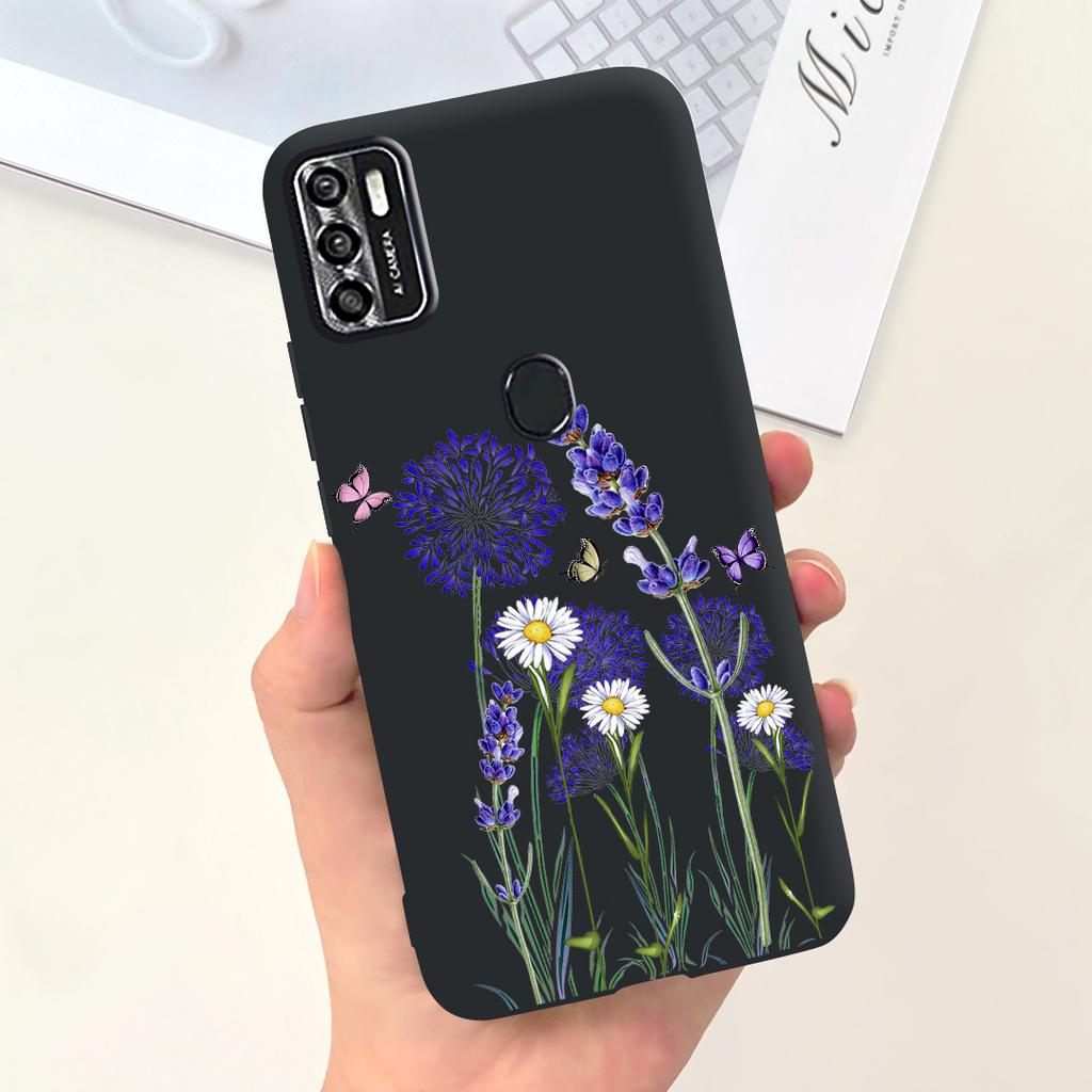 Per Custodia Telefono ZTE Blade A7020 Copertura Posteriore ZTE Blade A7s 2020 Guscio Paraurti Morbido in Silicone Liquido Moda Donna Cielo Stellato Funda Capa