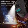 Maschera per saldatura con oscuramento automatico, ampia visuale, colore reale, maschera per saldatura con oscuramento automatico, resistente alle alte temperature, 130℃
