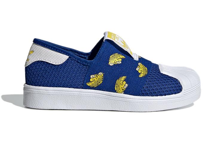 adidas Originals SUPERSTAR 360 Smr 360 C Abrasion Resistant Low Top Skateboard Shoes Blue Children Aged 3 7 Years Old FY9833