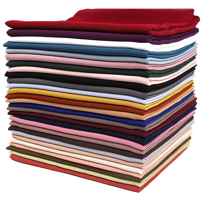 Hijab Scialli Sciarpe Musulmane da Donna in Chiffon, Hijab in Jersey di Cotone Modal Lisci Morbidi per Donna, Copricapi Musulmani in Voile 70*180cm Islamici