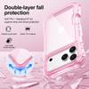 3IN1 Four-corner Airbag Anti-Drop Clear Case for IPhone 17 16 15 14 Plus 13 12 Pro Max 16E Drop Proof Hand Lanyard Protect Cover