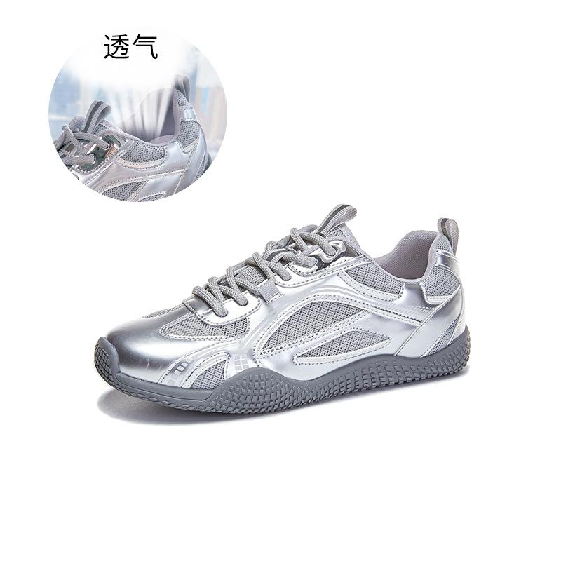 New Dad Shoes Women's 2025 Summer Women's Lightweight Sports Shoes Versatile Running Shoes Platform Mesh Breathable Women's Shoes