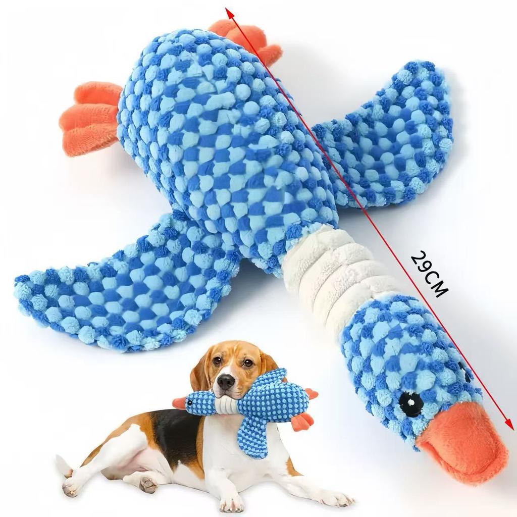 Pet Vocalizing Wild Goose Toy Dog Chewable Teething Stick Boredom Relieving Plush Doll Small Dog Universal Product