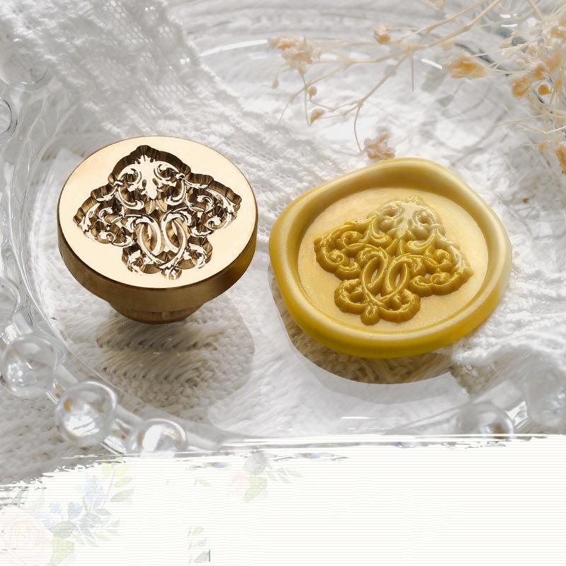 Plant Wax Seal Stamp Vintage Craft Seal Stamp Head Card Envelope Wedding Invitation Gift Wrap Scrapbooking Decorative