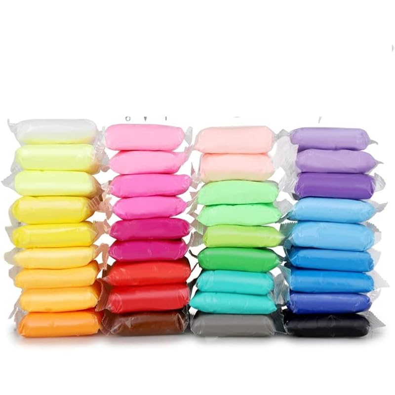 Eclet (Paquete de 1 Arcilla de Secado al Aire, Arcilla Suave de Colores para Niños, Manualidades Artísticas Creativas, Regalos para Niños - Multicolor. Mo No Tóxico