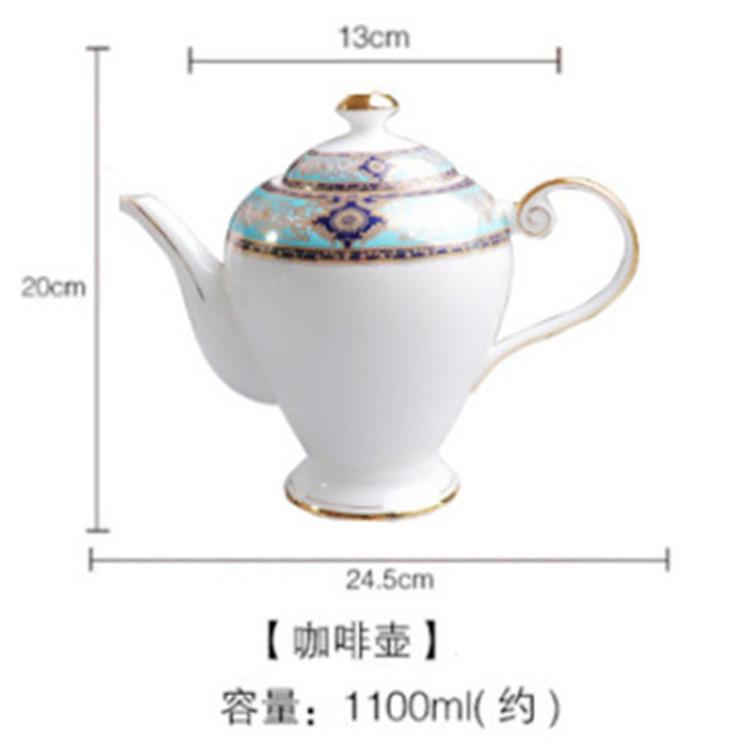 Bone China Coffee Cup And Saucer Set, Flower Teapot, Retro British Phnom Penh Afternoon Tea Cup, Black Tea Cup Gift Box.