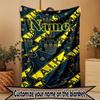 Custom Name Personalized AIK Fotboll Print Blanket, Home Decor, Bedroom, Sofa, Camping, Couch, Gifts for Birthday Christmas