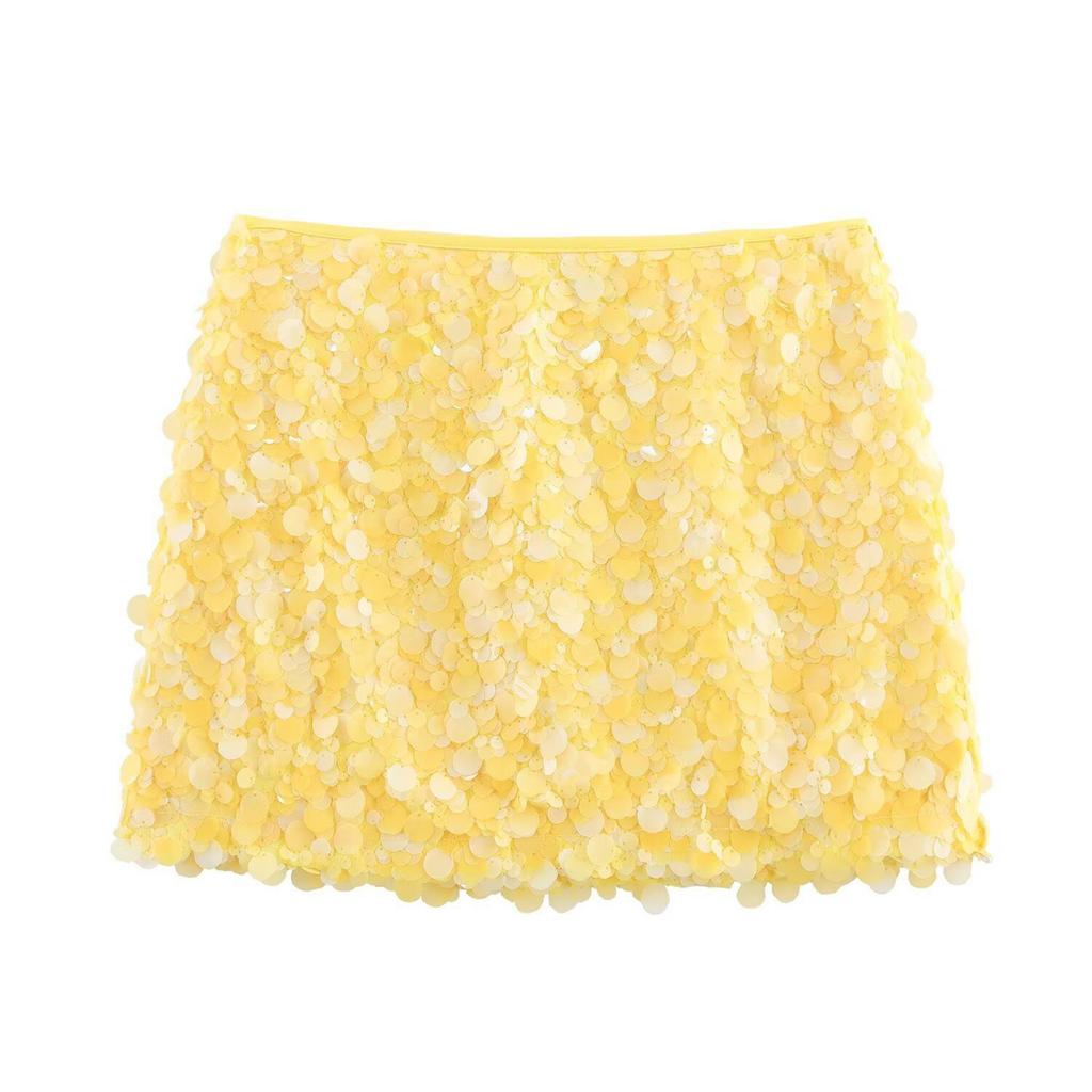 Sparkly Skirts For Women Wrapped Glitter Short Skirt For Night Out Party