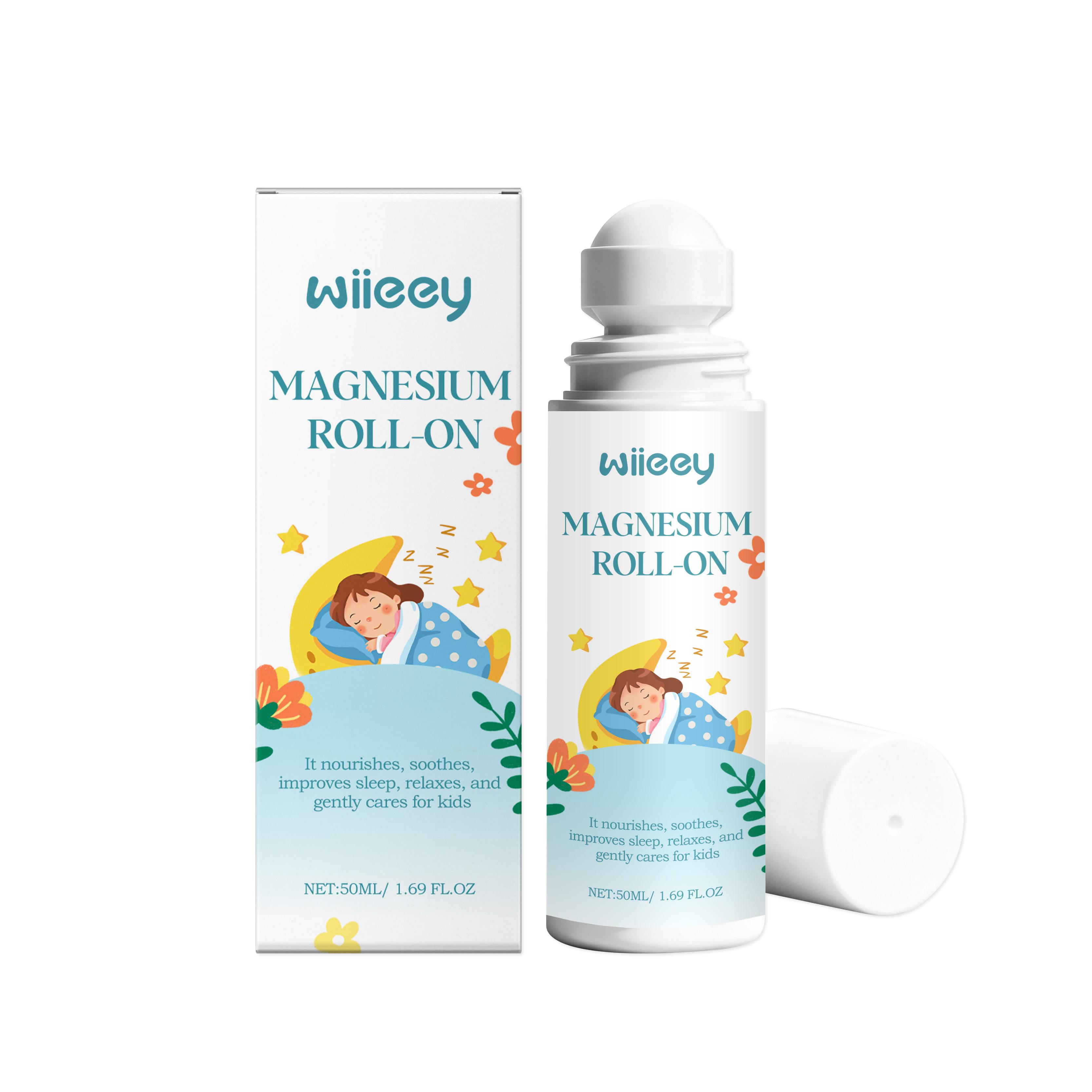 

Wiieey Дитяча магнієва есенція-ролик для догляду за тілом 50 мл: Заспокоює емоції, ніжно зволожує та сприяє здоровому сну дітей.