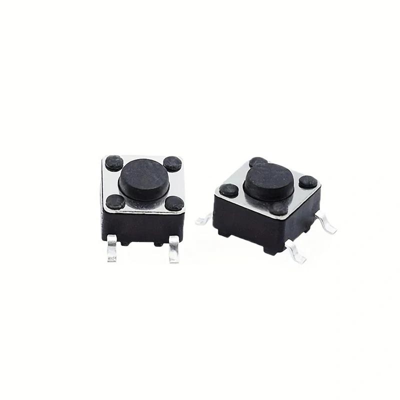 50ks Mini Mikro 6x6x5mm Momentální Taktilní Tlačítkový Spínač 4 piny ON/OFF klávesy tlačítko