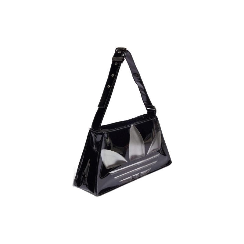 Adidas Originals Polyurethane Leather Handbag Mini Unisex Black Adidas II3390