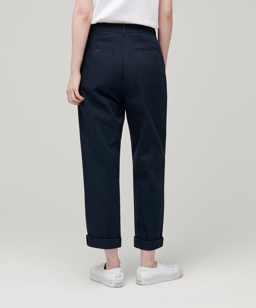 MUSINSA STANDARD WOMAN Women'S Tapered Chino Pants [Navy]