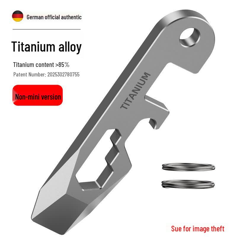Multifunctional Titanium Alloy EDC Keychain