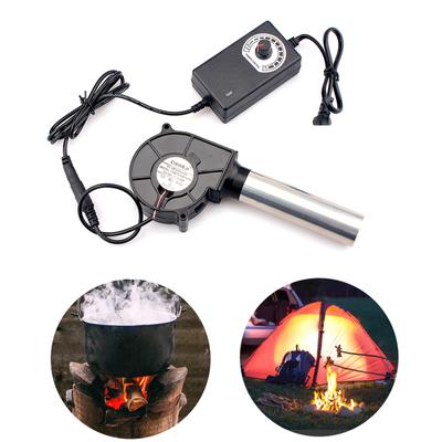 7530 BBQ-blazer met lange luchtleiding DC12V 220V-regelaar voor houtgestookte barbecuekachel Stille ventilator