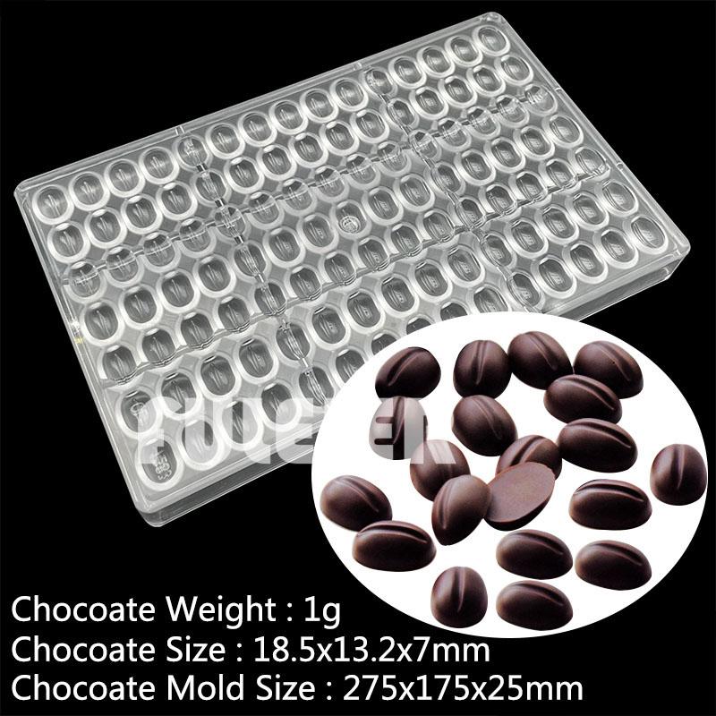 3D Polycarbonate Chocolate Mold For Baking Candy Bar Mould Sweets Bonbon Chocolate Cake Decoration Confectionery Tool Bakeware