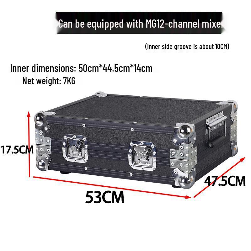 Soundcraft MG12 Mixer Flight Case for 16-Channel Audio & Lighting Console