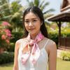 Sunscreen Butterfly Patterned Headscarf Breathable Square Handkerchief Small Square Scarf Summer