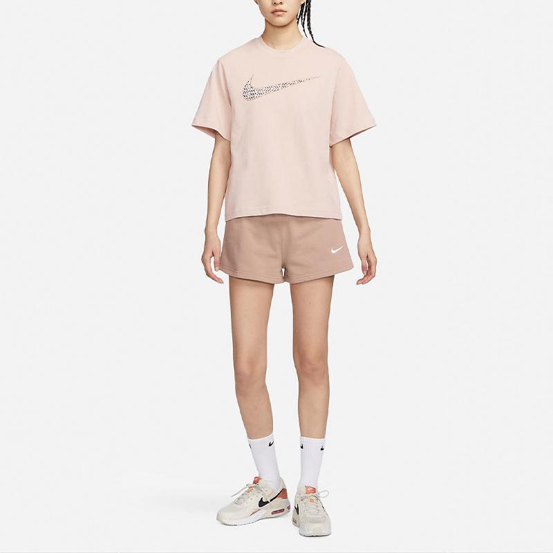 New Nike T Shirt Women's Dune White FJ2714-126