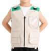 Fishing Vest Children Explorer Vest Outdoor Adventure Clothes Multiple Pockets Kids Camping Insect Fishing Party Cosplay Costume
