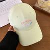 Spring Summer Fashion Baseball Cap With Cat Embroidery And Wide Brim Sun Hat For Women