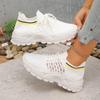 Women's New Flying Weaving Sports Shoes Casual Shoes Spring and Summer New Mesh Breathable Running Shoes