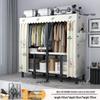 No-Assembly Wardrobe with Drawers: Foldable and Durable for Bedroom or Rental Room