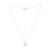 Jbans Classic Soft Line Flower Pendant Chain Necklace (C2501-An842_Sv)