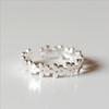 New Simple Popular Creative   Copper Jewelry Cute Temperament Flowers Hollowed Fashion Opening Rings R026
