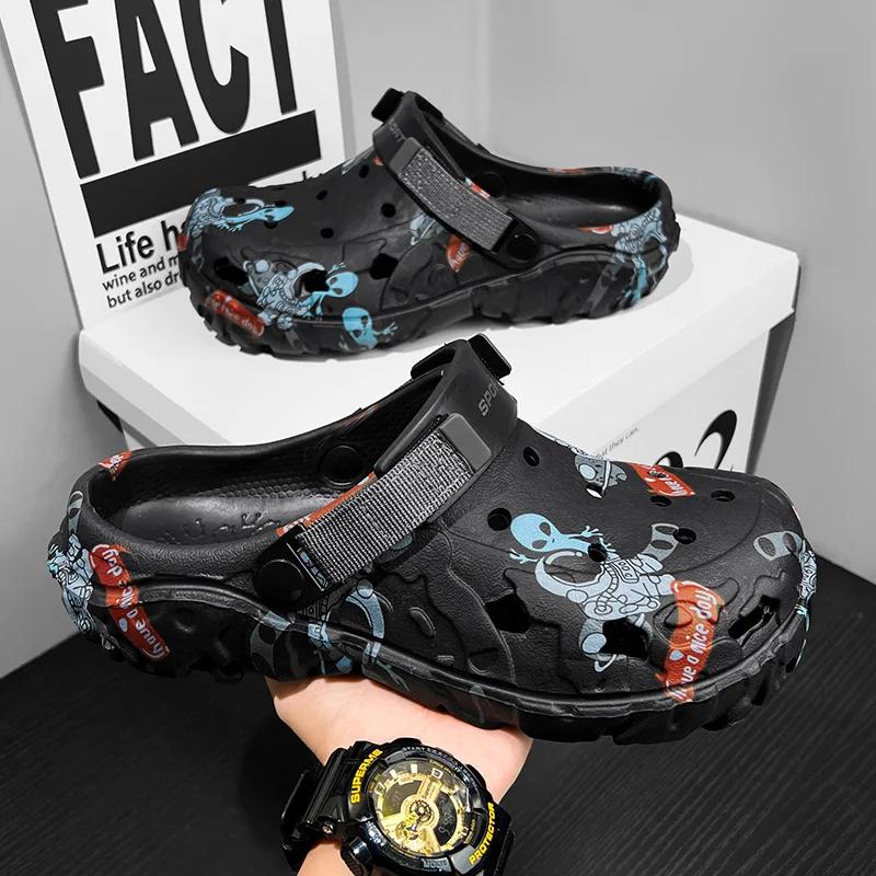 Men's Summer Clogs Sandals Eva Slippers Men Fashion Flat Sandals Men Women Leisure Slides Men Casual Shoes